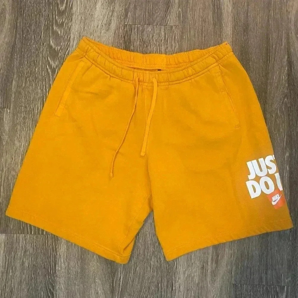 Mens Nike Yellow Sweat Shorts - XXL